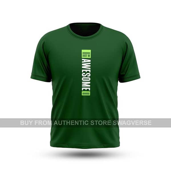 t shirt for men - Basic Half Sleeves T-Shirt for Men | Women and Girls – shirts for boys -  Premium Cotton Blend, Stylish & Comfortable – shirts for men - deal for All Seasons Green M