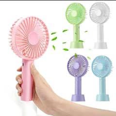 compact mini rechargeable fan 1pcswith 3 adjustable wind speeds