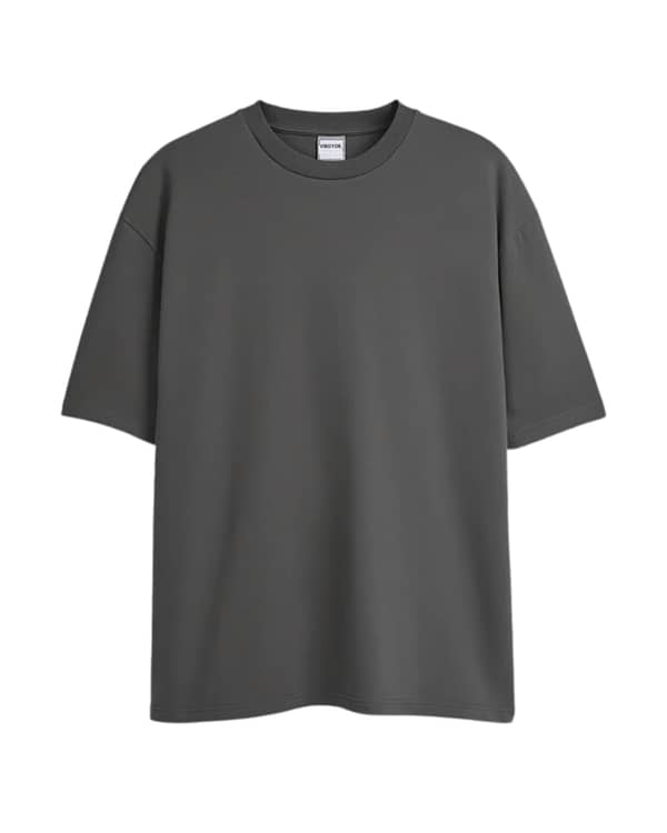 Oversized T-Shirts for Men - t shirt for men  | Trendy Unisex Printed Graphic Tees | Relaxed Fit Casual Wear | Swag Verse Grey M