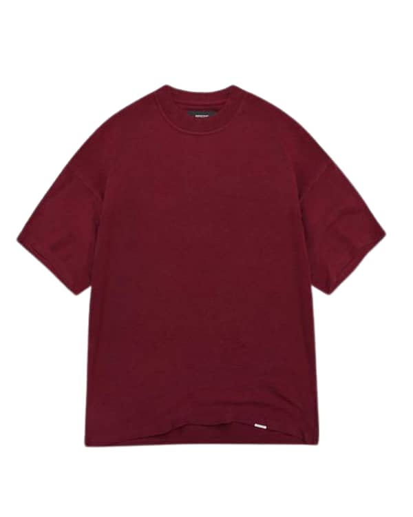Oversized T-Shirts for Men - t shirt for men  | Trendy Unisex Printed Graphic Tees | Relaxed Fit Casual Wear | Swag Verse Maroon S