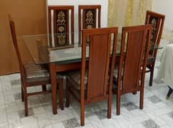 New Stylish 6 Chairs Set of Lacker Dinning Table