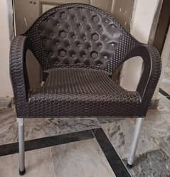 plastic chairs +Table