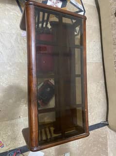 wooen sofa set with table / showcase / iron almari (wardrobe)