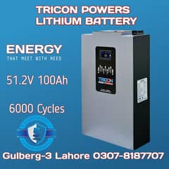 51.2V 100AH Lithium battery 6000 life Cycles 5 Years Warranty