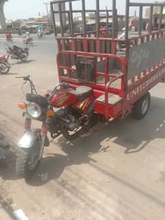 united 150cc loader with number plate k sath 100% lush condition mai