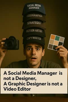 Graphic designer and video editor