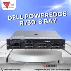 Dell poweredge R730 8bay 3.5 Raid card H730 Dual power supply | server