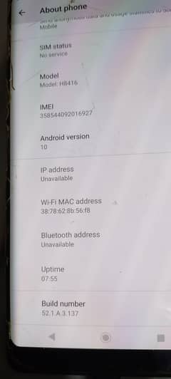 Sony xperia xz3, 4 Gb ram  64 Gb storage.