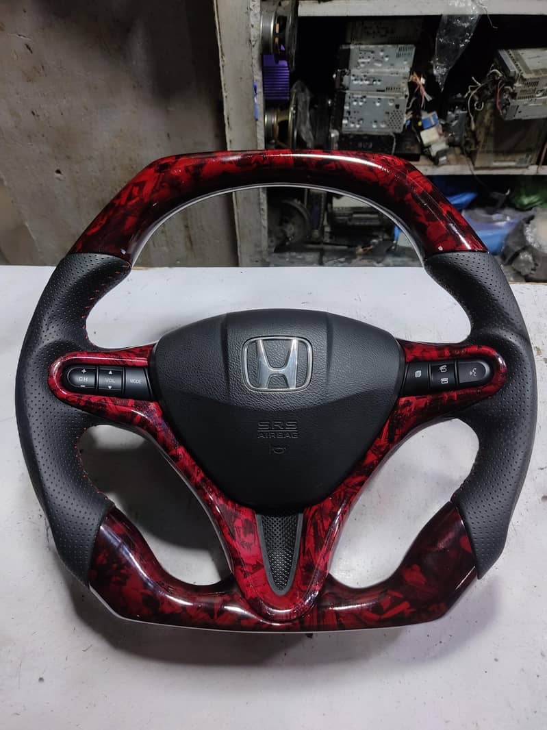 Honda Civic Reborn Carbon fiber steering 9