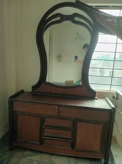 dressing table with mirror