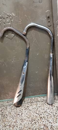 honda CG 125 2019 model silencer silver and Black genniue
