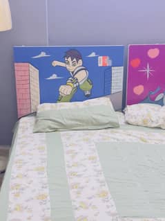 Kids single bedset pair in perfect condition with foam