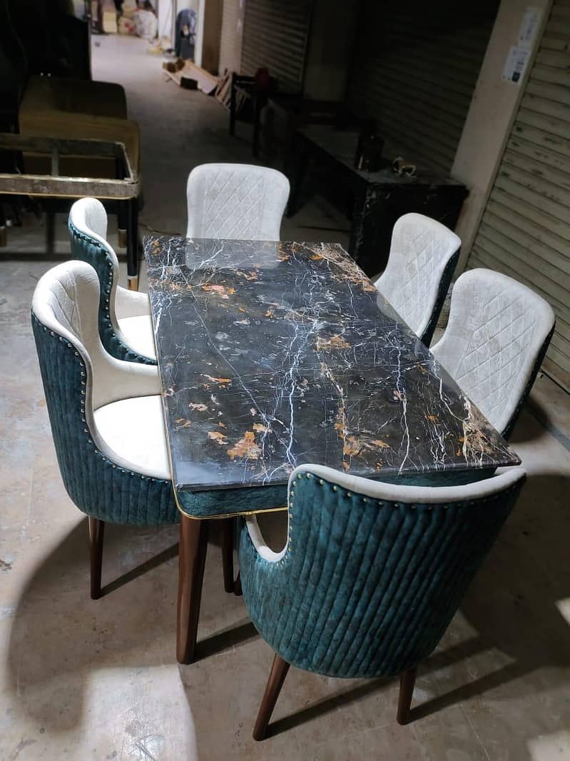 Dining table chairs set 0