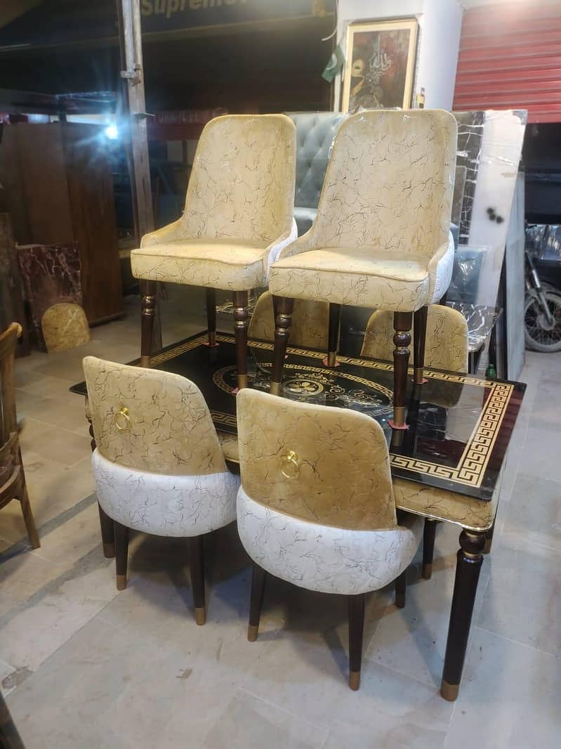 Dining table chairs set 2