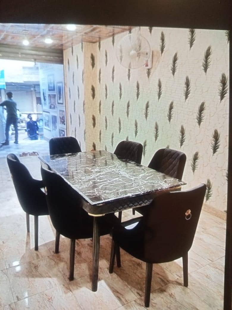 Dining table chairs set 4