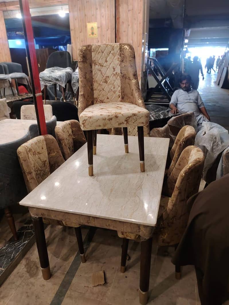 Dining table chairs set 7