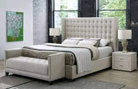 bed /double bed/king size bed set/bedroom furniture/bridal set/woo