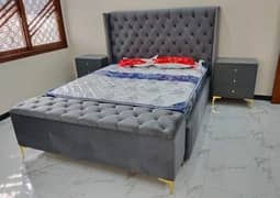 bed /double bed/king size bed set/bedroom furniture/bridal set/woo