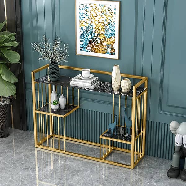 3 Layers Console Table Hallway Entryway Table 1