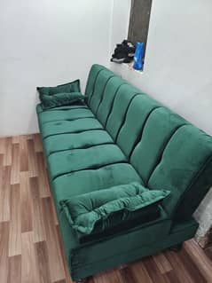  Stylish Sofa Cum Bed – Comfortable, Space-Saving & Like New! 