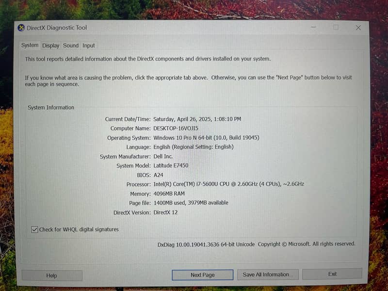 Dell Latitude E7450 i7 5th Gen (0322-8832611) 11