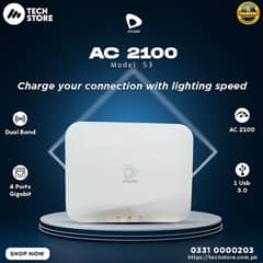 Etisalat S3 AC 2100 Dual Band Wireless Gigabit Router (Renewed)