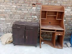 computer table and shoes table