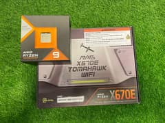 MSI X670E Tomohawk motherboard with Ryzen 9 7950x 3dbrand new withbox