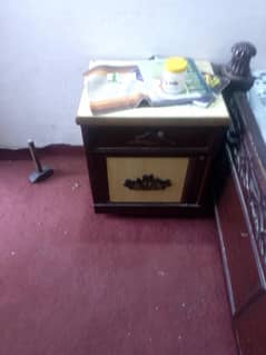 double bed 2 sid  draw showcase