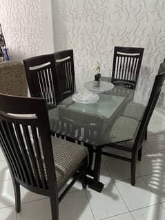 Dining table and chairs