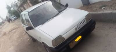 suzuki mehran 1990 model white colour good condition petrol