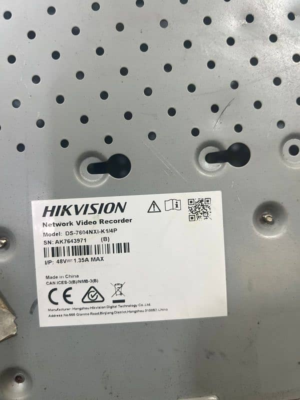 Hikvision Nvr 4Ch 12MP  with 4Cameras 8MP reolink with voice 1