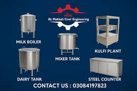 MILK CHILLER | MILK BOILER , STEEL COUNTER | FARIMALL PK | RC GROUP PK