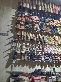 shoes shop material and stock aluminium shoe rack door stands