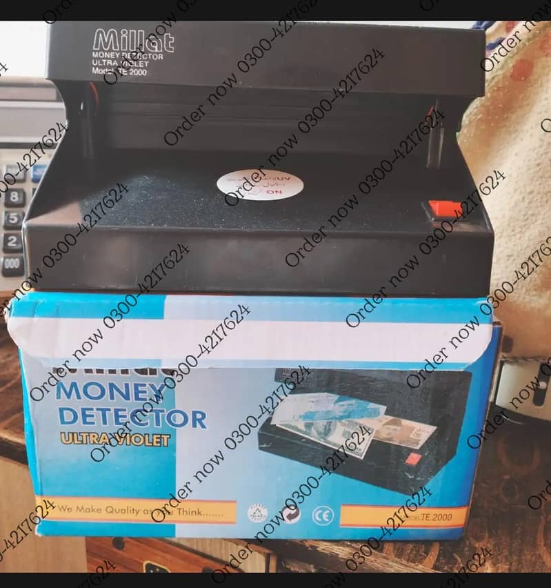 NOTE CURRENCY CHECKING MACHINE COUNTING| MONEY DETECTOR | UV LAMP 1