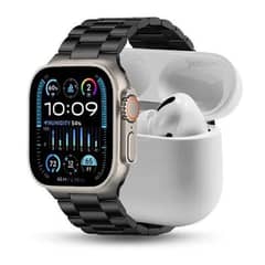 Series 10 pro max edge Smartwatch with airpods and 7 straps
