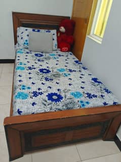 Wooden bed/ single bed/ with foam