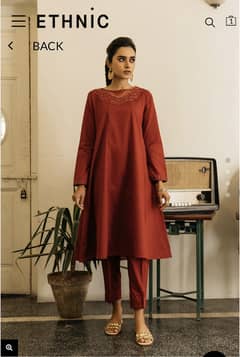 Ethnic embroidered frock, medium size