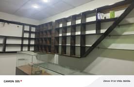 There are Racks and counters available here condition all ok