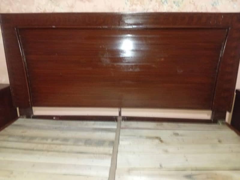 Double bed/King size bed/dressing table/bed set/wooden bed/furniture 3