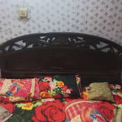 king size bed with metres urgent sale
