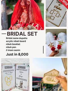 All wedding items in just rs 8k delivery is available for Pakistan