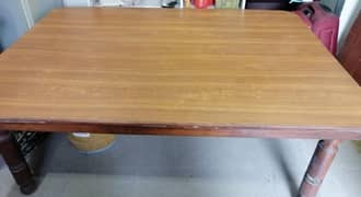 Wooden Dining Table with 6 chairs