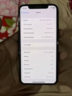 iphone x black color 256 gb pta approved