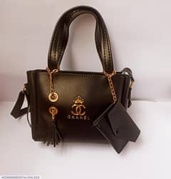 Women's PU Leather Plain Hand Bags All Colours Are Available
