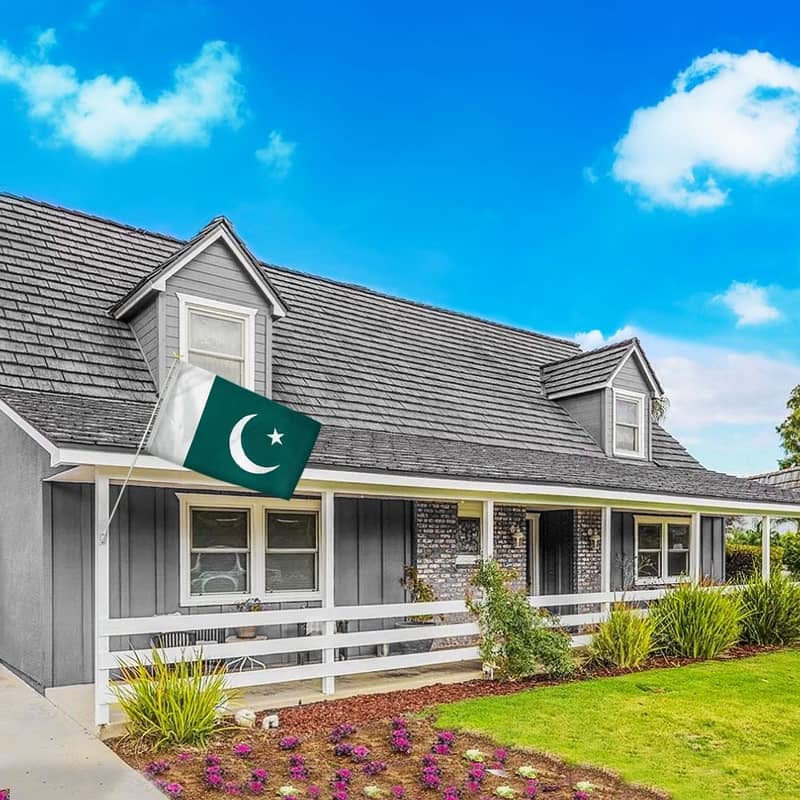 Top-Grade Pakistan & Logo Flags with Upscale Poles for Executives 1