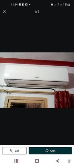1.5 Ton Ac for sell children cooling Condition 10/09 gass lock orgnal
