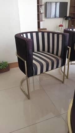 Dining table with  6 sofa chair