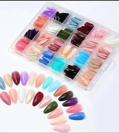 576Pcs Professional Manicure Stick on Artificial Nails