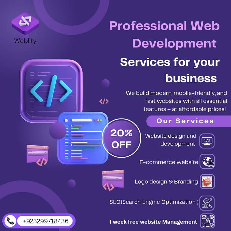 Complete Web development service in just 7999 0